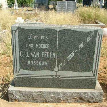 EEDEN C.J., van nee ROSSOUW 1855-1931