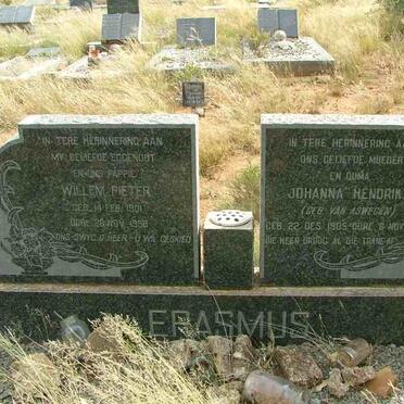 ERASMUS Willem Pieter 1901-1958 &amp; Johanna Hendrika VAN ASWEGEN 1905-1986