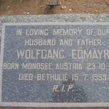 EDMAYR Wolfgang 1887-1959