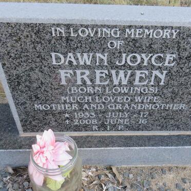 FREWEN Dawn Joyce nee LOWINGS 1933-2008