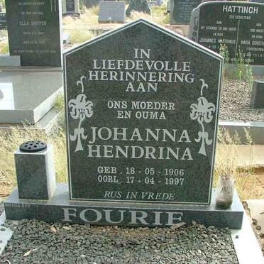 FOURIE Johanna Hendrina 1906-1997