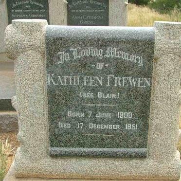 FREWEN Kathleen nee BLAIR 1900-1951