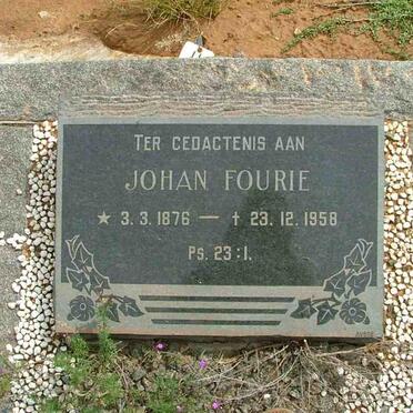 FOURIE Johan 1876-1958