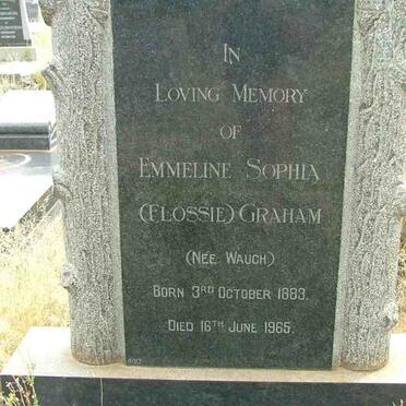 GRAHAM Emmeline Sophia nee WAUGH 1883-1965