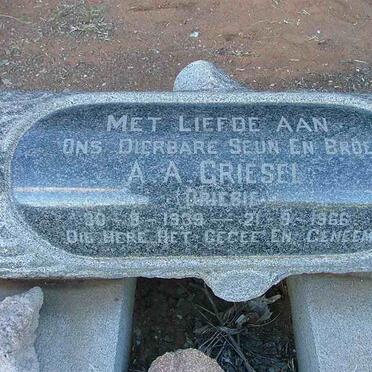 GRIESEL A.A. 1939-1966