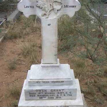 GRANT Owen 1887-1919
