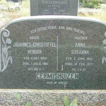 GERMISHUIZEN Johannes Christoffel Hendrik 1884-1961 &amp; Anna Susanna 1891-1971