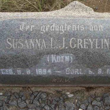 GREYLING Susanna L.J. nee KOEN 1884-1954
