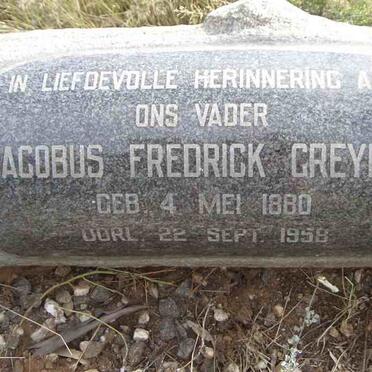 GREYLING Jacobus Fredrick 1880-1958