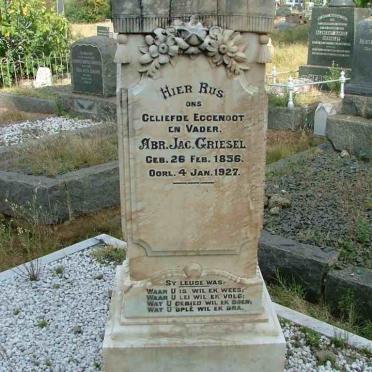 GRIESEL A.J. 1856-1927