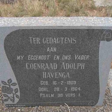 HAVENGA Coenraad Adolph 1909-1964