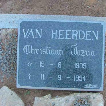 HEERDEN Christiaan Jozua, van 1909-1994