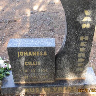 HEERDEN Johanesa Cillie, van 1924-1994