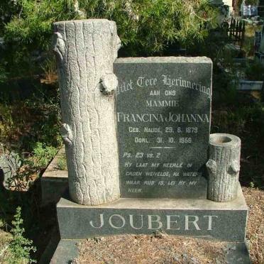 JOUBERT Francina Johanna nee NAUDE 1879-1956