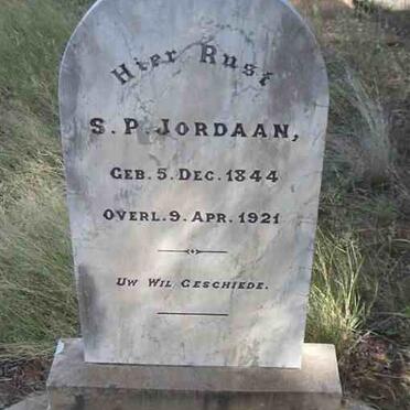 JORDAAN S.P. 1844-1921