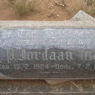 JORDAAN H.P. 1924-1961