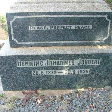 JOUBERT Henning Johannes 1872-1939