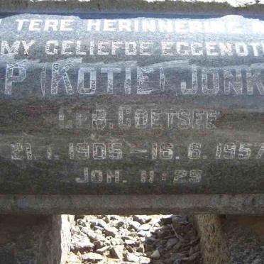 JONKER N.A. 1907-1969 &amp; J.P. COETSEE 1905-1957
