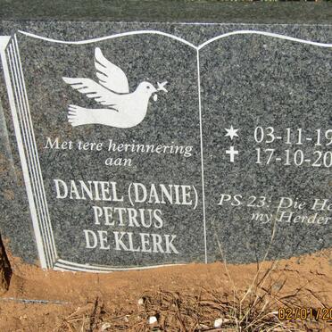 KLERK Daniel Petrus, de 1929-2008