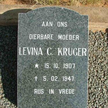 KRUGER Levina C. 1907-1947