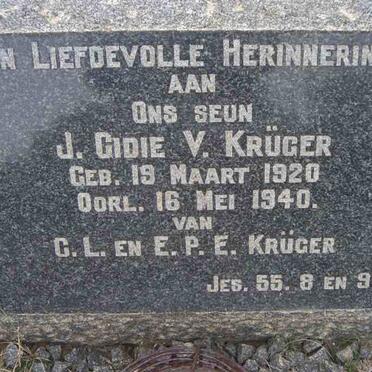 KRUGER J. Gidie V. 1920-1940