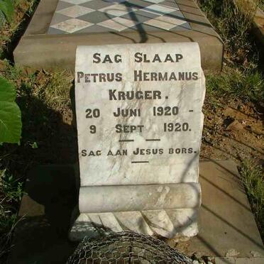KRUGER Petrus Hermanus 1920-1920