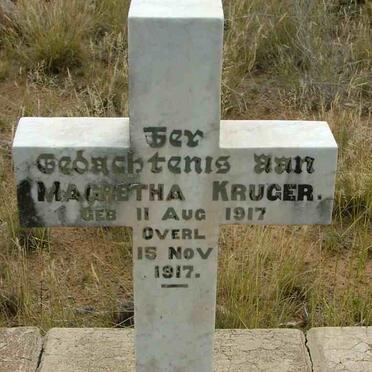 KRUGER Magretha 1917-1917