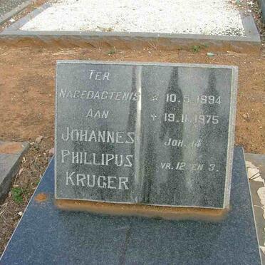 KRUGER Johannes Phillipus 1894-1975