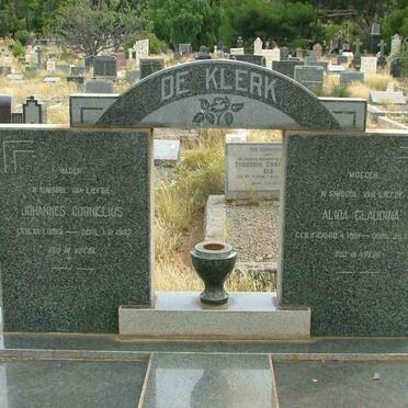 KLERK Johannes Cornelius, de 1882-1962 &amp; Alida Claudina 1881-1961