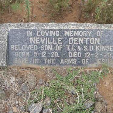 KINSEY Neville Denton 1920-1923