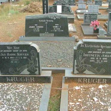 KRUGER Jan Harm 1893-1967 &amp; Theunetta Johanna 1896-1981