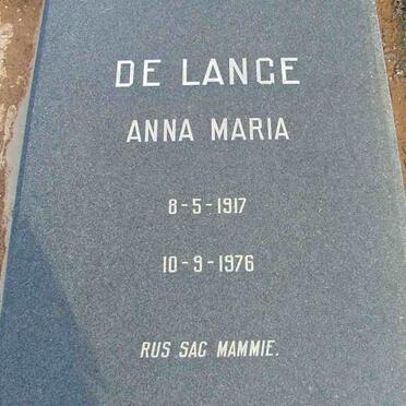 LANGE Anna Maria, de 1917-1976