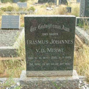 MERWE Erasmus Johannes, v.d. 1877-1958