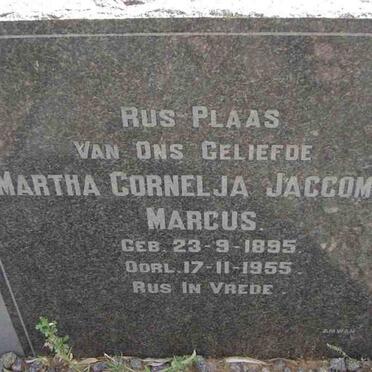MARCUS Martha Cornelia Jacominne 1895-1955
