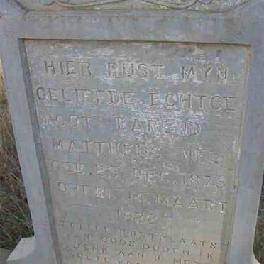 NEL Barend Mattheus 1875-1922