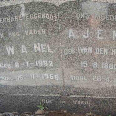 NEL P.W.A. 1882-1956 &amp; A.J.E. VAN DEN HEEVER 1880-1967