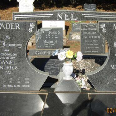 NEL Daniel Andries 1926-1996 &amp; Johanna Melchorine COMBRINK 1933-2013