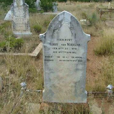 NIEKERK Lizzie, van 1879-1912