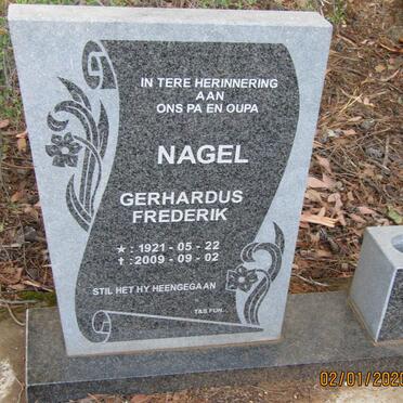 NAGEL Gerhardus Frederik 1921-2009