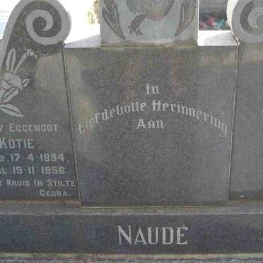 NAUDE Kotie 1894-1956