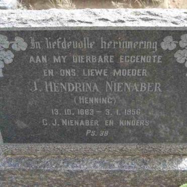 NIENABER Charel Johannes 1879-1959 &amp; J. Hendrina HENNING 1883-1956