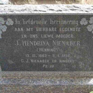 NIENABER Charel Johannes 1879-1959 &amp; J. Hendrina HENNING 1883-1956