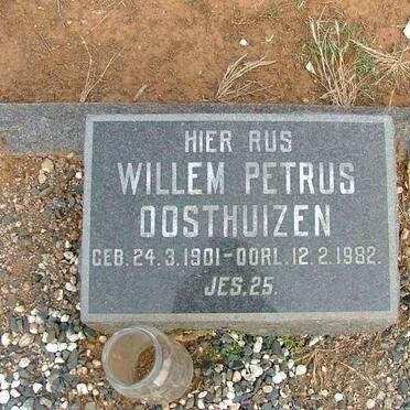 OOSTHUIZEN Willem Petrus 1901-1982