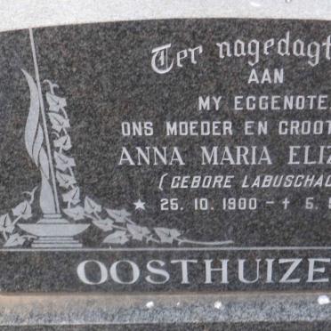 OOSTHUIZEN Anna Maria Elizabeth nee LABUSCHAGNE 1900-1944