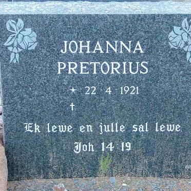 PRETORIUS Johanna 1921-