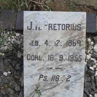 PRETORIUS J.H. 1869-1955