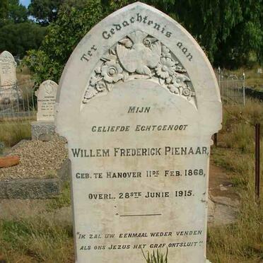 PIENAAR Willem Frederick 1868-1915
