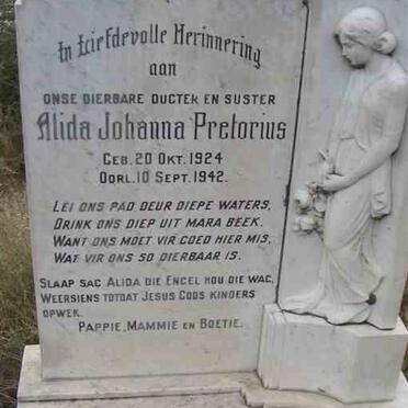 PRETORIUS Alida Johanna 1924-1942