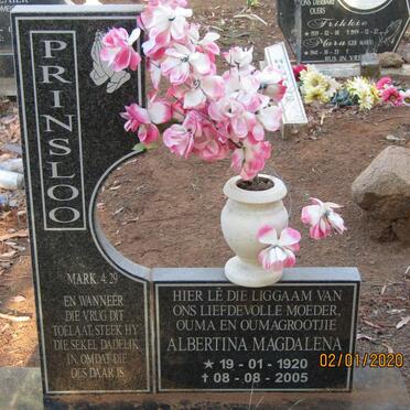 PRINSLOO Albertina Magdalena 1920-2005