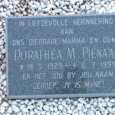 PIENAAR Dorathea M. 1929-1995